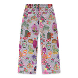 Oilily Girls Heureux Paris Print Sweatshirt & Prom Sweatpants Set ~ Gray