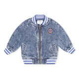 Huxbaby Dreamy Denim Bomber Jacket ~ Denim