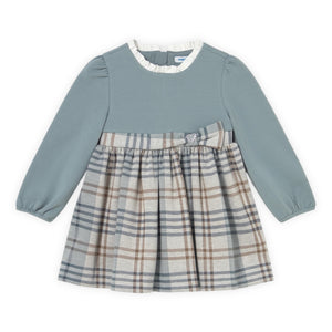 Mayoral Baby Girl Plaid Dress ~ Blue Bell
