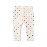 Quincy Mae Mon Amour Collared Sweatshirt & Hearts Ribbed Leggings Set ~ Red/Natural