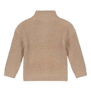 Babyface Boys Half Zip Knit Pullover ~ Camel