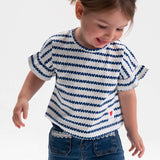 Mayoral Baby Girl Printed Frilled T-shirt ~ Porcelain