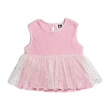 Petite Hailey Elise Pleated Top & Pants Set ~ Pink
