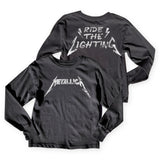 Rowdy Sprout Metallica Ride the Lightening l/s Tee ~ Washed Black