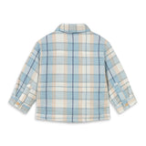 Mayoral Baby Boy Sherpa Lined Check Overshirt ~ Blue