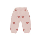 Quincy Mae Heart Knit Sweater & Pants Set ~ Bubblegum