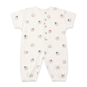 Rylee + Cru Hayes s/s Romper ~ Winter Bears/Natural