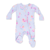 Angel Dear 2 Way Zipper Ruffle Back Footie ~ Mermaid Princesses