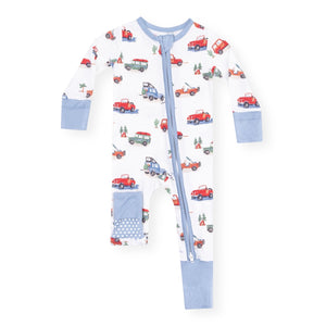 Angel Dear 2 Way Zipper Convertible Romper ~ Off-Road Adventure