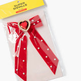 Super Smalls Ruby Red Jeweled Large Hair Bow