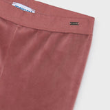 Mayoral Girls Basic Velvet Leggings ~ Pinkish