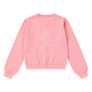 Molo Georgina Knit Cardigan ~ Pink Lemonade