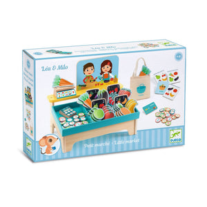 Djeco Lea & Milo Little Market Play Set