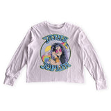 Rowdy Sprout Girls Janis Joplin l/s Slouch Tee 7-12 ~ Preppy Pink