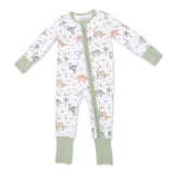 Angel Dear 2 Way Zipper Convertible Romper ~ Sweet Baby Dinos