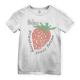 Junk Food Kids Strawberry Fields Forever Tee ~ Vintage White