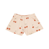 Rylee + Cru Girls Summer Terry Sweatshirt & Shorts Set ~ Cherries