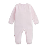 Magnetic Me Embroidered Velour Footie ~ Pink Dogs