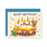 Wrap Happy Birthday Cake & Candles Card