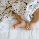 Little Unicorn Cotton Muslin Swaddle ~ Garden Bees