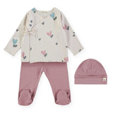 Babyclic Printed Kimono Top, Pants & Hat Set ~ Cooked With Love