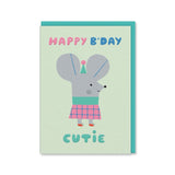 Ohh Deer Cutie Mouse Birthday Card
