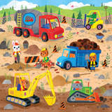 Mudpuppy Construction Site 25pc Floor Puzzle