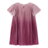 Mayoral Girls Degrade Pleated Dress ~ Raspberry
