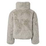 Molo Havi Faux Fur Jacket ~ Dappled Grey