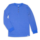 Appaman Boys Craftsman Thermal Henley ~ Classic Blue