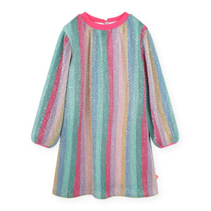 Billieblush Pleated Sequin l/s Dress ~ Multicolor