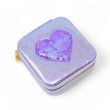 Tiny Treats Sparkling Sequin Heart Jewelry Box