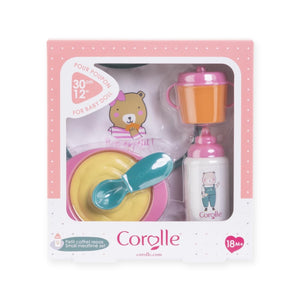 Corolle Mealtime Set ~ Pink