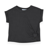 Mayoral Girls s/s Heart Shirt ~ Charcoal