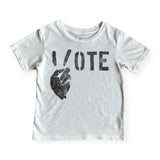 Rowdy Sprout Vote Peace s/s Tee ~ White