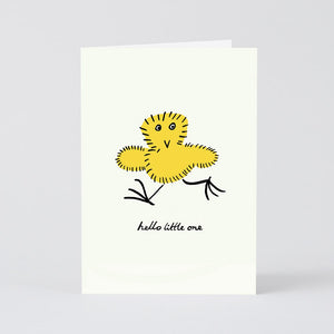 Wrap Welcome Little One Chick Embossed Baby Card