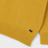 Mayoral Boys Basic Knit Crewneck Sweater ~ Mustard