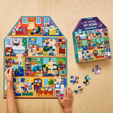 Mudpuppy My House, My Home 100pc House-Shaped Puzzle