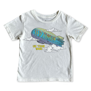 Rowdy Sprout Led Zeppelin 1968 s/s Tee ~ Vintage White