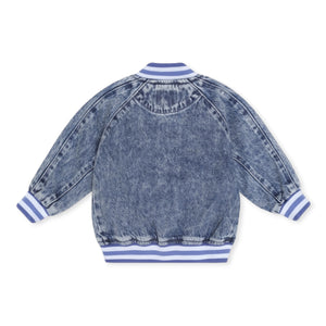 Huxbaby Dreamy Denim Bomber Jacket ~ Denim