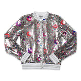 MIA New York Spring Sequin Jacket ~ Silver