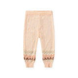 Molo Baby Bay Fair Isle Knit Cardigan & Signy Knit Pants Set ~ Petal Blush