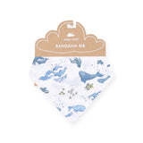 Angel Dear Muslin Bandana Bib ~ Watercolor Blue Whales