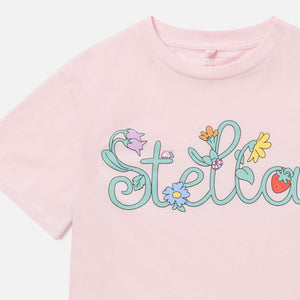 Stella McCartney Girls Stella Logo s/s T-Shirt 7-12 ~ Pink