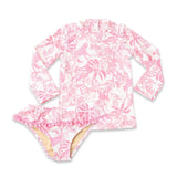 Shade Critters Baby Pink Paradise Rash Guard Set ~ Pink