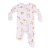 Angel Dear 2 Way Zipper Ruffle Footie ~ Little Fawn