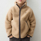 Mayoral Boys Sherpa Zip Jacket ~ Hazelnut