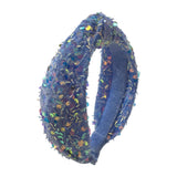 Bari Lynn Velvet Sprinkle Sequin Knot Headband