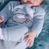 Magnetic Me Chenille Sheep 2pc Set ~ Blue