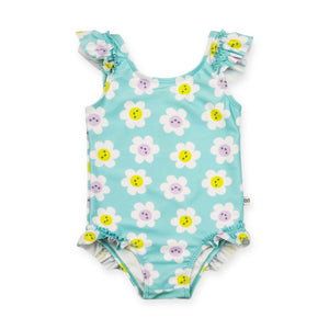 Zoocchini Ruffled One Piece Swimsuit ~ Daisy